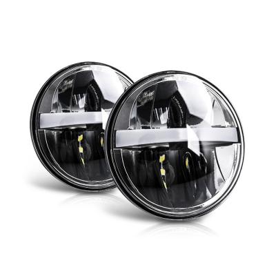 China 5.75 Inch Motorcycle Die Cast Aluminum Spotlight Led Headlight 12V Round Retrofit Headlight Headlights For Harley 833 Grand Glide for sale