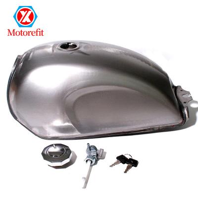 China Motorefit Universal Cafe Racer Fuel Tank Motorcycle Gas Tank With Lock Kits For CFMOTO H6GN125 2.4Gal/9L for sale