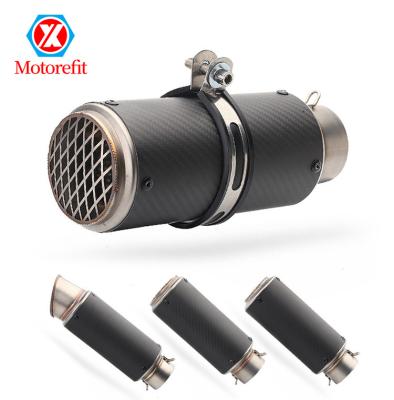 China Stainless Steel Carbon Fiber 51mm 60mm SC Project Exhaust Muffler Motorbike Pipe Exhaust With DB Killer Motorcycle Exhaust Pipe for sale