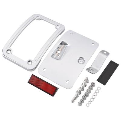 China Metal CNC Tailstock Tailstock License Plate Mount Aluminum Bracket Rear License Plate Bracket For Harley Davidson for sale