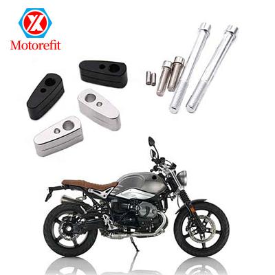 China 6061-T6 Billet Aluminum Wholesaler Modified CNC Motorcycle Handlebar Riser Raised 20mm For BMW R1200 R Nine T/Scrambler 2014 - 2016 for sale