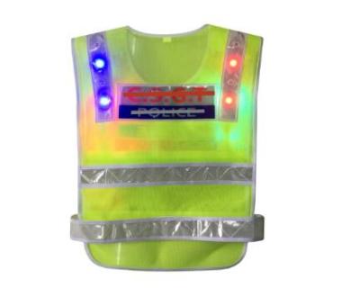 China FLASH Traffic LED Reflective LED Vest Light Traffic Vest for sale