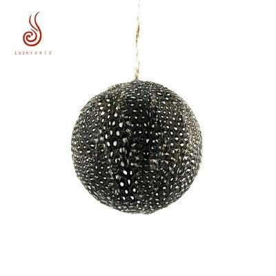 China Other high quality guinea fowl feather bead chicken feather ball for christmas decoration for sale