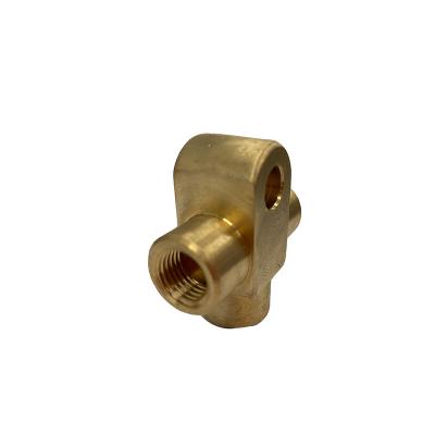 China Machining Hardware Parts CNC Metal Fitting Brass Hardware Components Threaded Connections for sale