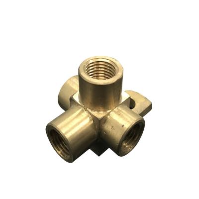 China Casting Parts OEM Customized Precision Machined Hardware Brass Corner Brass Material For Connection for sale