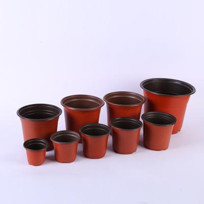 China Modern Graft Nursery Pot Plant Garden Double Color Flower Two Color Plastic Seedling Pots for sale