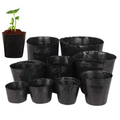 China Modern High Quality Planting Seedling Pot Bag Garden Plants Nutrition Cup Anti Aging Plastic Flower Pot for sale