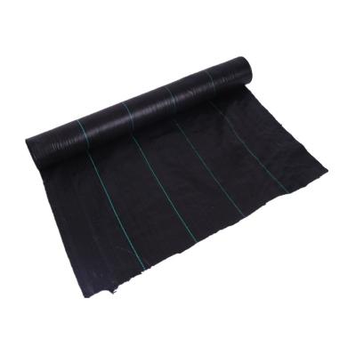 China 100% PP Stabilization Fabric Weed Mat Roll Agricultural Ground Cover Plant Nursery Weed Control Membrane Black PP Woven UV Weed Mat for sale