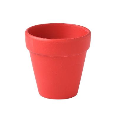 China Fine Ceramics Modern Red Breathable Nordic Outdoor Flowerpot Flowerpot Earthenware Flower Pot Plant Succulent Flower Pot for sale