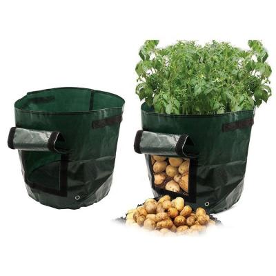 China Durable 7 Gallon 10 Gallon PE Garden Potato Plant Vegetable Bag Grow Bag For Plant for sale