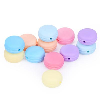 China Handmade Sweet Candy Beads For DIY Bead Baby Pacifier Chain BPA Free Silicone Teethers Macaron for sale