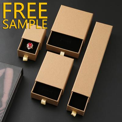 China Custom Paper Jewelry Box Special Ring Pendant Necklace Box Custom Logo Printed Storage Jewelry Packaging Drawer Jewelry Box for sale