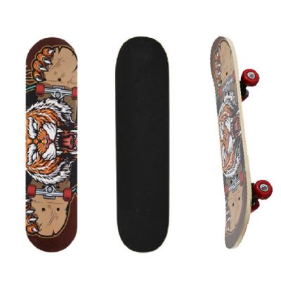 China Factory Wholesale Price Child Skateboard Custom Wooden Deck Canadian Skateboard White Maple Board for sale