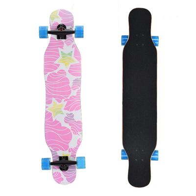 China Child Factory Price46 Inch Long Board Maple Wooden Board Skateboard For Boys With Good Bearing for sale