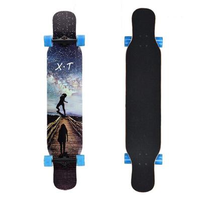 China 2022 Kid's New 46 Inch Long Basic Custom Wooden Board Skateboard For Boys Girls for sale