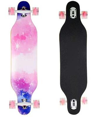 China 2022 New Kid's 41 Inch Maple Wood Teens With Best Long Board Bearing Custom Skateboard for sale