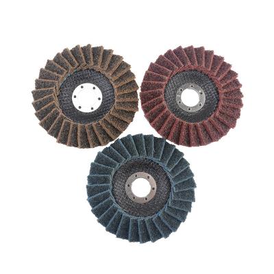 China Aluminum Oxide Fin Disc Aluminum Oxide Fin Disc Ceramic Material Tools Abrasive Fin Wheel For Metal Stainless Steel Polish for sale