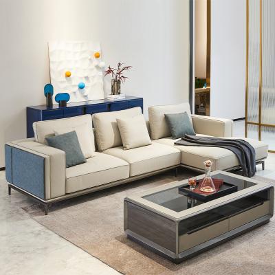 China Modern Genuine Leather Welliton OEM ODM Style Italian Furniture Wood Frame Modern Living Room Sofa Set for sale