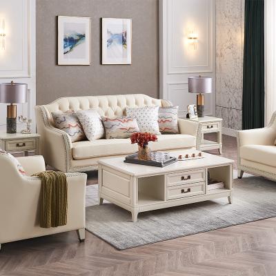 China Italian Luxury Solid Wood Furniture Fabric Cushion Welliton OEM ODM Style Living Room Genuine Leather Sectional Sofa for sale