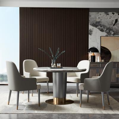 China Modern Italian ODM Style Furniture from OEM Welliton Round Marble Dining Table and Chair for sale