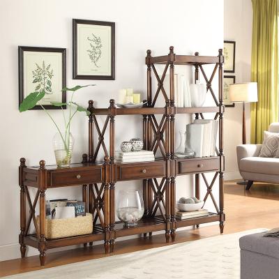 China Viable Home Furniture Suppliers ODM Welliton Living Room Study Room Wooden Display Rack for sale