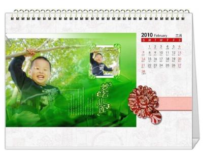 China 2018 company advertising calendar printing, Glossy art card desk calendar with cheap prices, cute desk calendar for sale