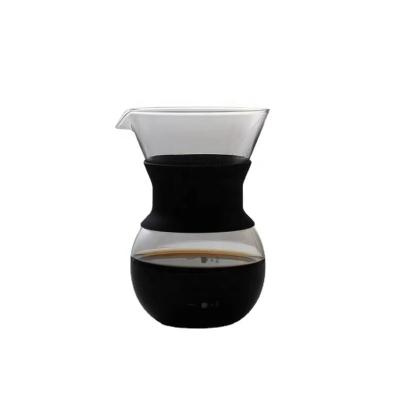 China Sustainable Hot sell high borosilicate glass coffee pot thickened explosion-proof anti-scalding graduated cup for sale