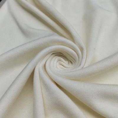 China Moisture-absorbent Customize 1*1 Bamboo Spandex 370GSM Rib Fabric For Garment for sale