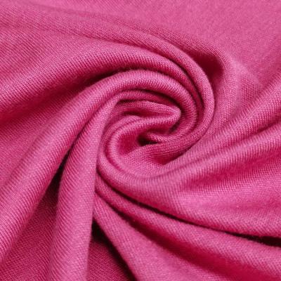 China Anti-bacteria Customized High Quality Organic Bamboo Cotton Fabric Interlock Fabric For Garment for sale