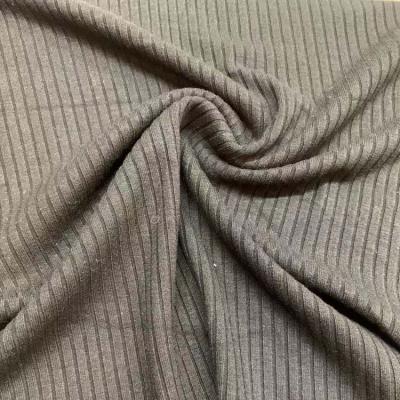 China Lady Fashion New Arrive Sustainable Rayon Span Rib Knitted Jersey Fabric For Clothes & Apparel & Garment for sale