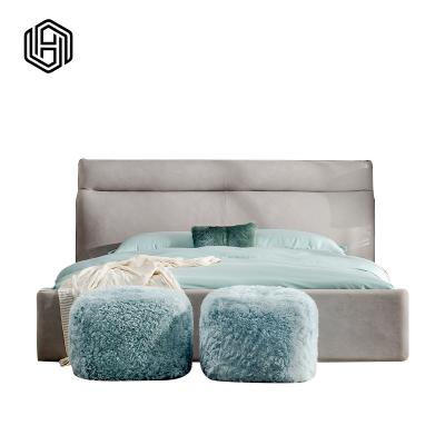 China HUIJUYOUPIN Leather Storage Bed Free SampleTufted Modern Bed Set Full Size Tufted Storage Bed for sale