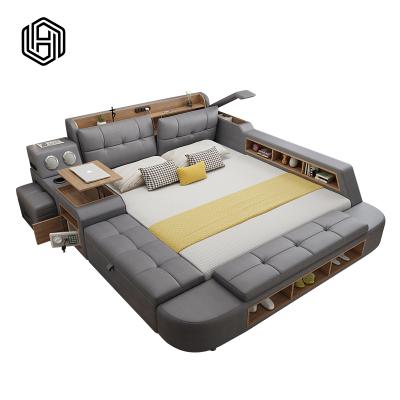 China HUIJUUPIN Storage Free Sample The Premium Furniture King Bed Smart Luxury Multifunctional Storage for sale