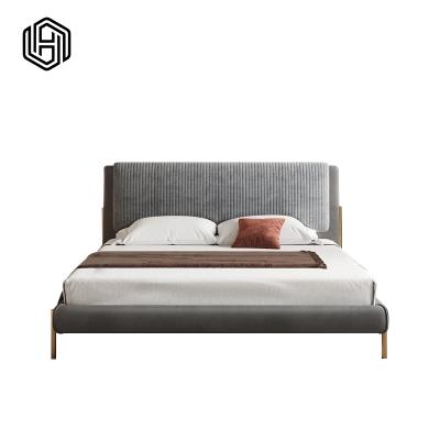 China HUIJUYOUPIN Bookcase Headboard Latest Design Sofa Tufted Bed Frame Tufted Bed Topper Modern Bed for sale