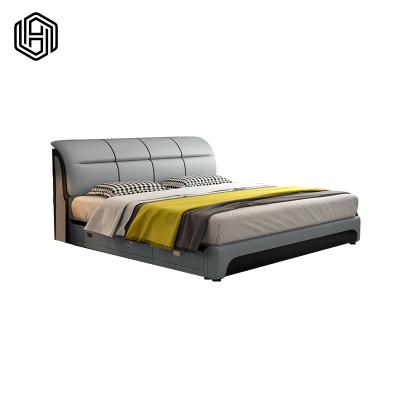 China HUIJUYOUPIN Modern Bed Room Set Bedroom Bed Base With Storage King Bed Set Furniture for sale