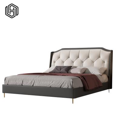 China Strong Practicability HUIJUYOUPIN Comfortable Bed Set Luxury King Size Bed Rack Furniture Bedroom Bed Rack for sale