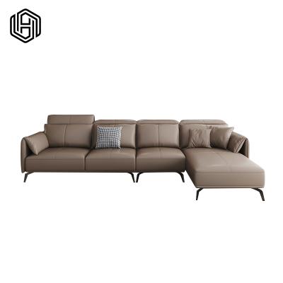 China HUI modular JU YOU PIN Leather sofa art guifei simple modern leather sofa living room decoration corner sofa for sale