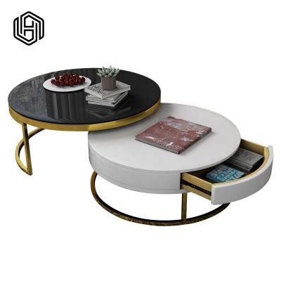 China Modern huijuyoupin large circle, Nordic minimalist small circle living room negotiation marble coffee table for sale