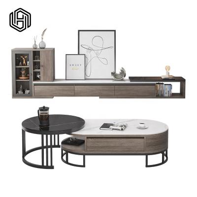 China Modern huijuyoupin post-modern stainless steel base tempered stainless steel coffee table for sale