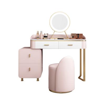 China HUIJUYOUPIN Extendable Living Room Bedroom Dressing Table Dresser with Mirror and Lights Smart Dresser Table for sale