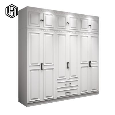 China Modern Adapted Nordic 6 Doors Wardrobe huijuyoupin Bedroom Expandable Wardrobe Closet Wardrobe Storage for sale