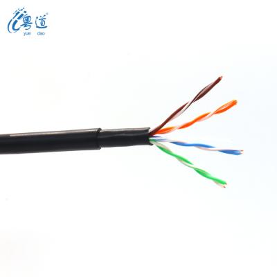 China Cat5e Outdoor UTP water proof flame retardant Communication Data Cable Computer Network Cable Cat5e Lan Cable twisted pair for sale