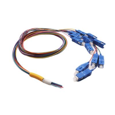 China YUEDAO Optical Fiber Pigtail Buldle 12 Color Pigtail 12 Core for sale