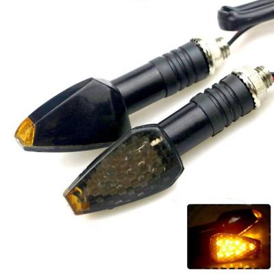 China ABS+PC Lens 2PCs Motorcycle Turn Signal Light Turn Signal Light Bulb 12V Amber Light Flasher à venda