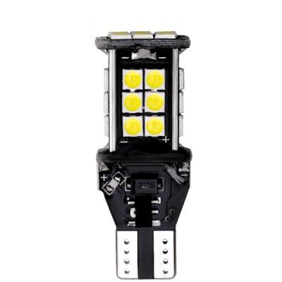 China 1156 1157 T15 W15W T20 P21W LED Car Light Canbus No Errors 3030 Car 24SMD Reverse Praking Lights DRL 14mm*37mm for sale