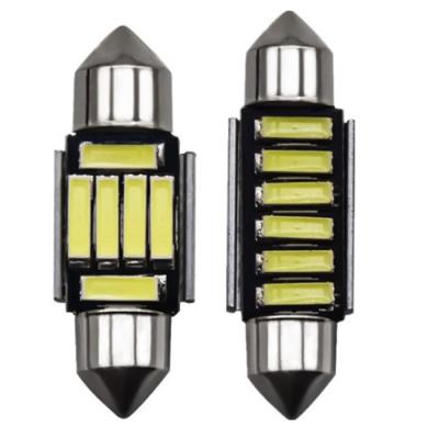 China Car LED Double Tip 7020 Promise 6smd Decoding Reading Light Plates 31mm 36mm 39mm 41mm for sale