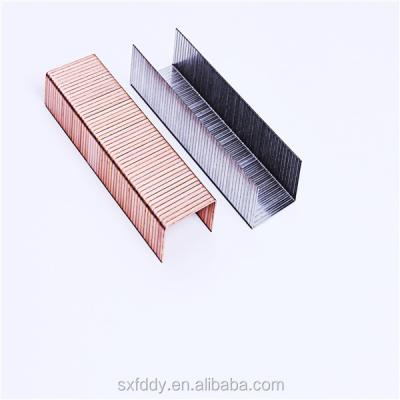 China All sizes galvanized iron or stainess steel carton staple packing staples carton nails staples stapler tying pneumatic pin for sale