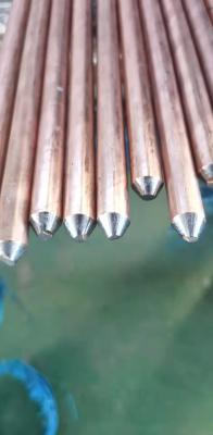 China Continuous Casting Copper Clad Earth Rod with Stable Electrical Performance for Grounding System for sale