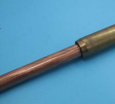 China Conexión a tierra potable del alto voltaje de Rod Spike Copper Bonding Electrical Equipment de la tierra de cobre amarillo en venta