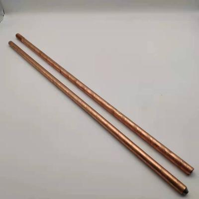 China High Quality Copper Clad Earth Rod for Grounding System with Threaded Head Type for sale