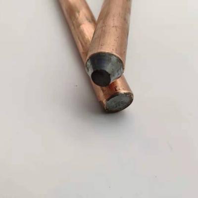 China Stable Electrical Performance Copper Clad Earth Rod with Flat Head Type for sale